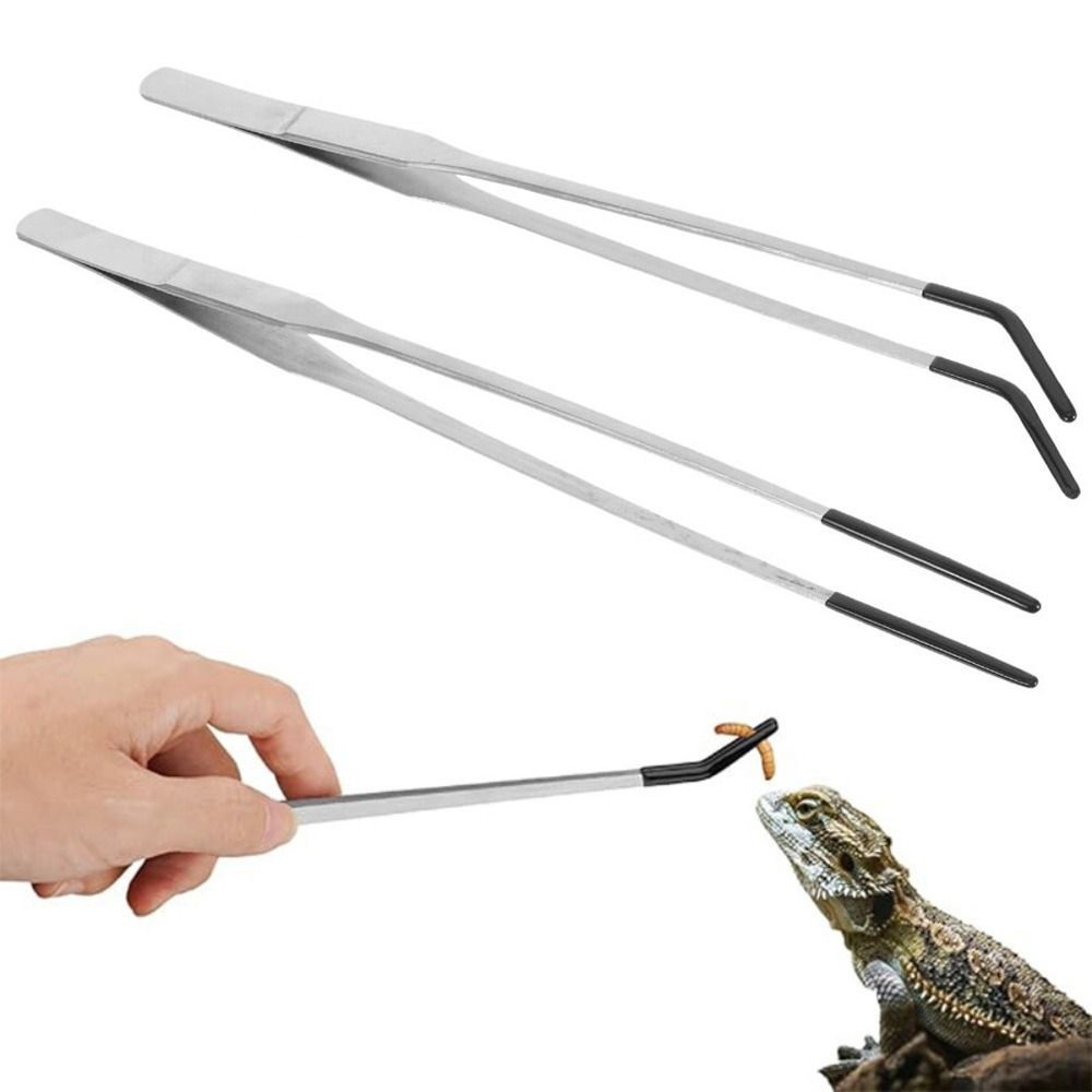 Feeding Tong Stainless - 2 pinces d'alimentation pour aquarium en