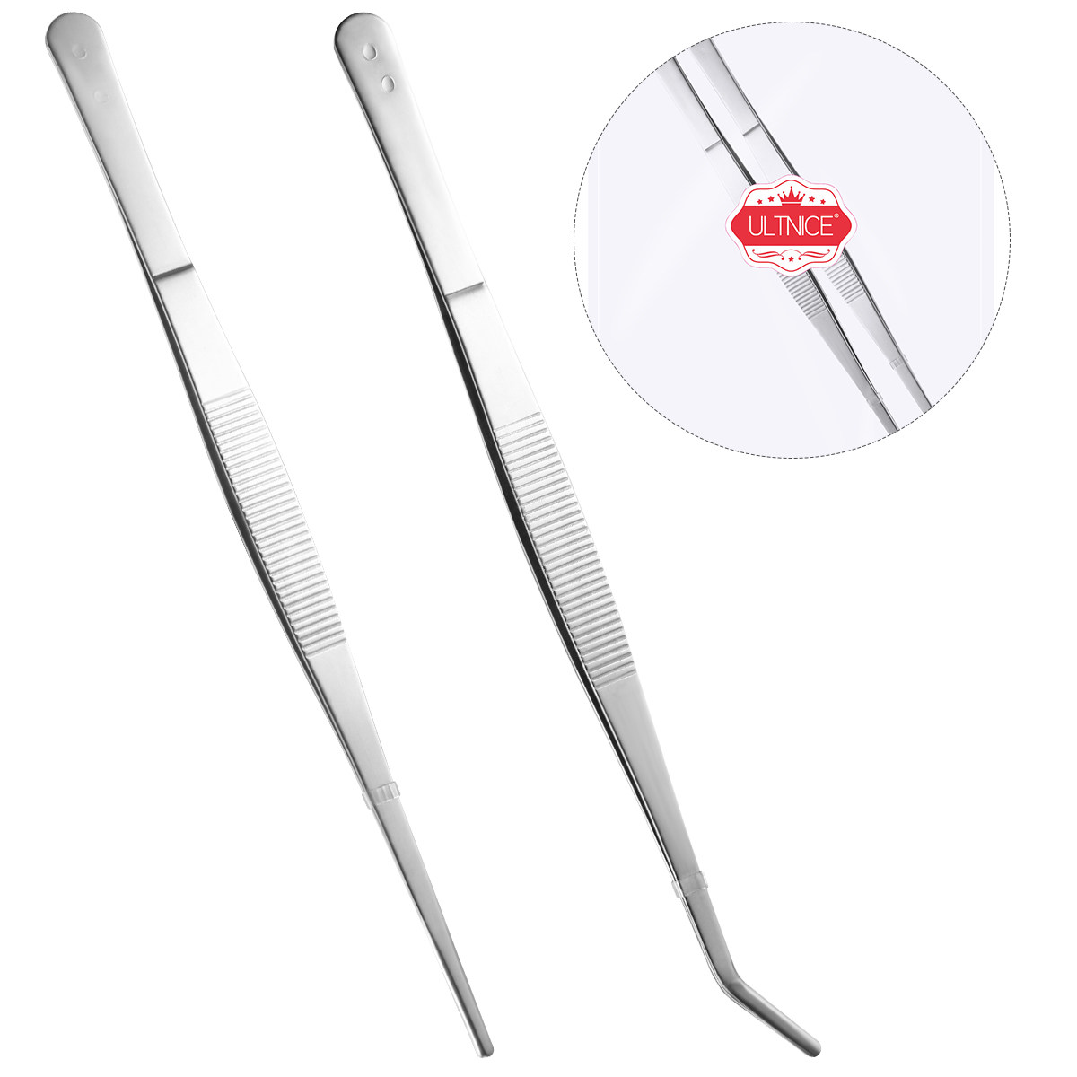 2 pinces en acier inoxydable a - Feeding Tong Stainless avis et prix