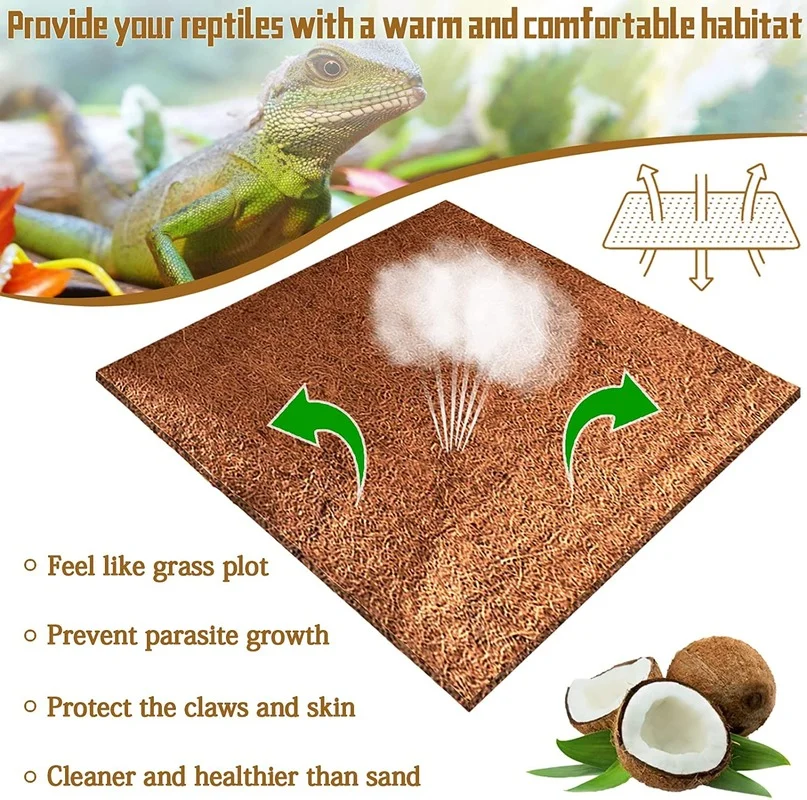 Tapis pour reptiles, en Fiber  - Substrate Coconut Fiber avis et prix